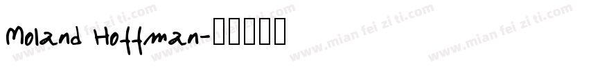 Moland Hoffman字体转换